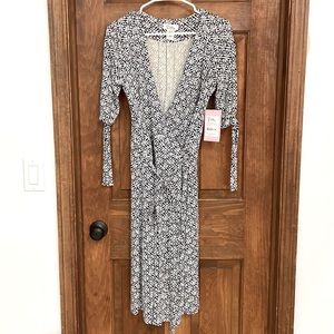Lilly Pulitzer navy wrap dress